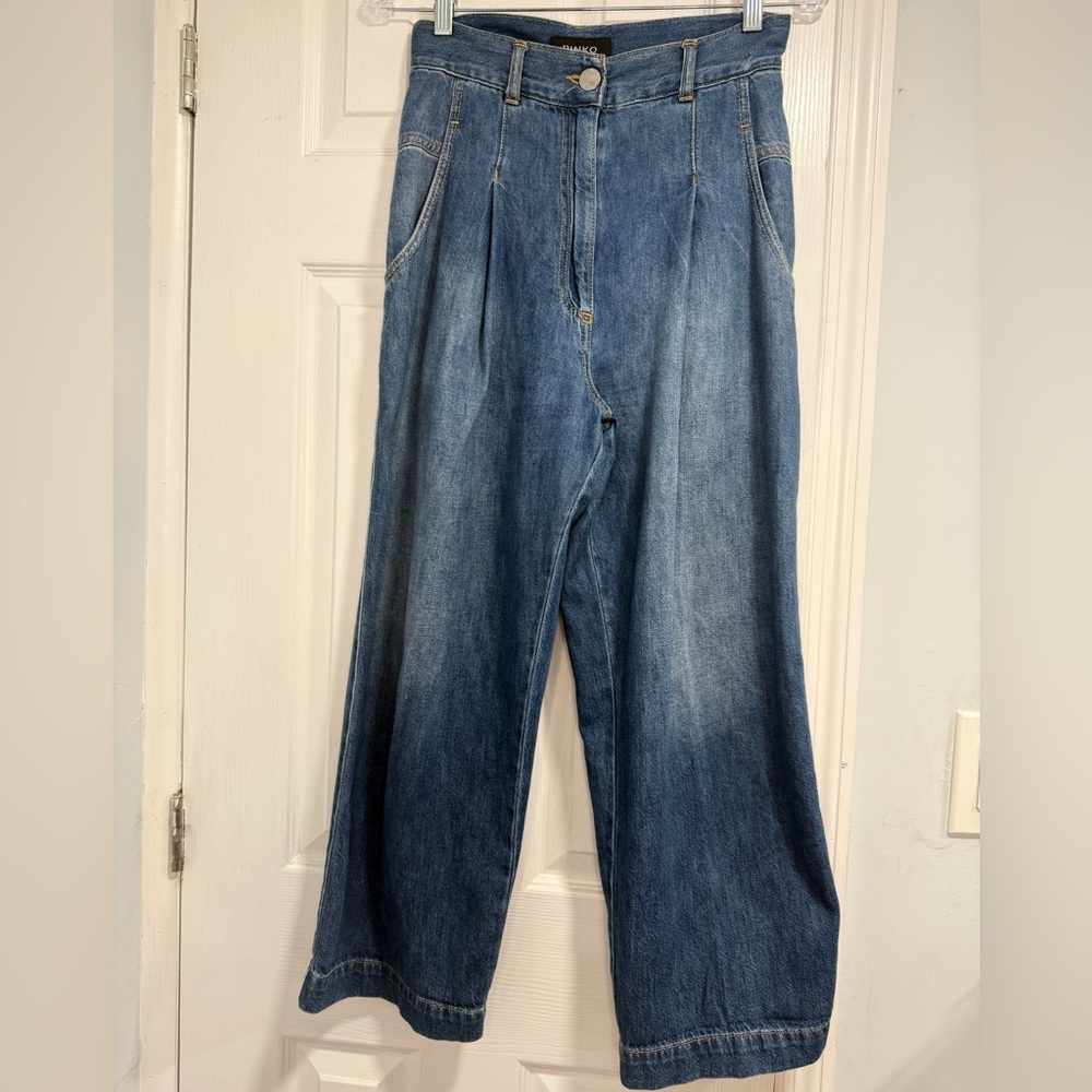 Pinko Women's Relaxed Fit Jeans in Classic Blue